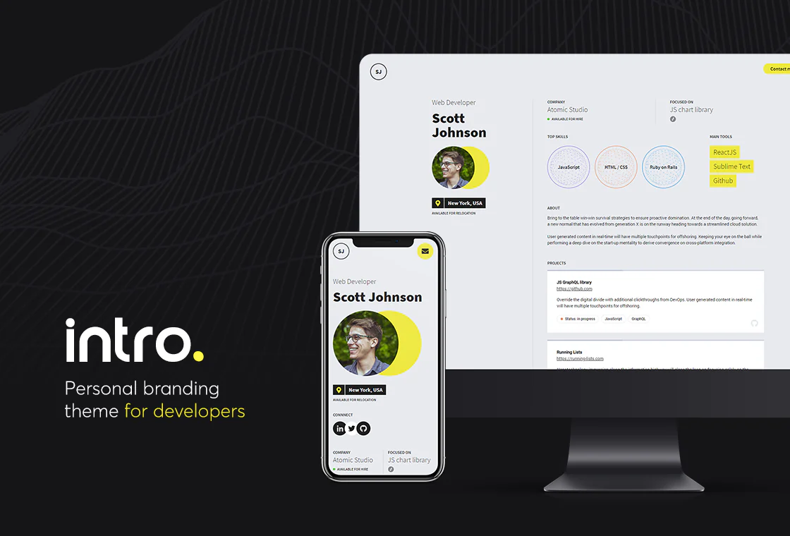 intro. theme interface